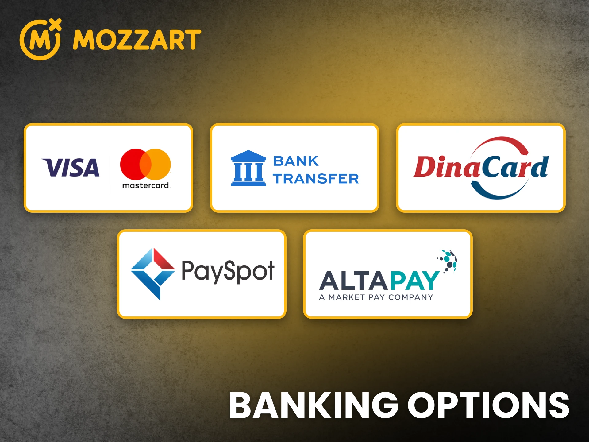 MozzartBet provides convenient banking options for smooth transactions.
