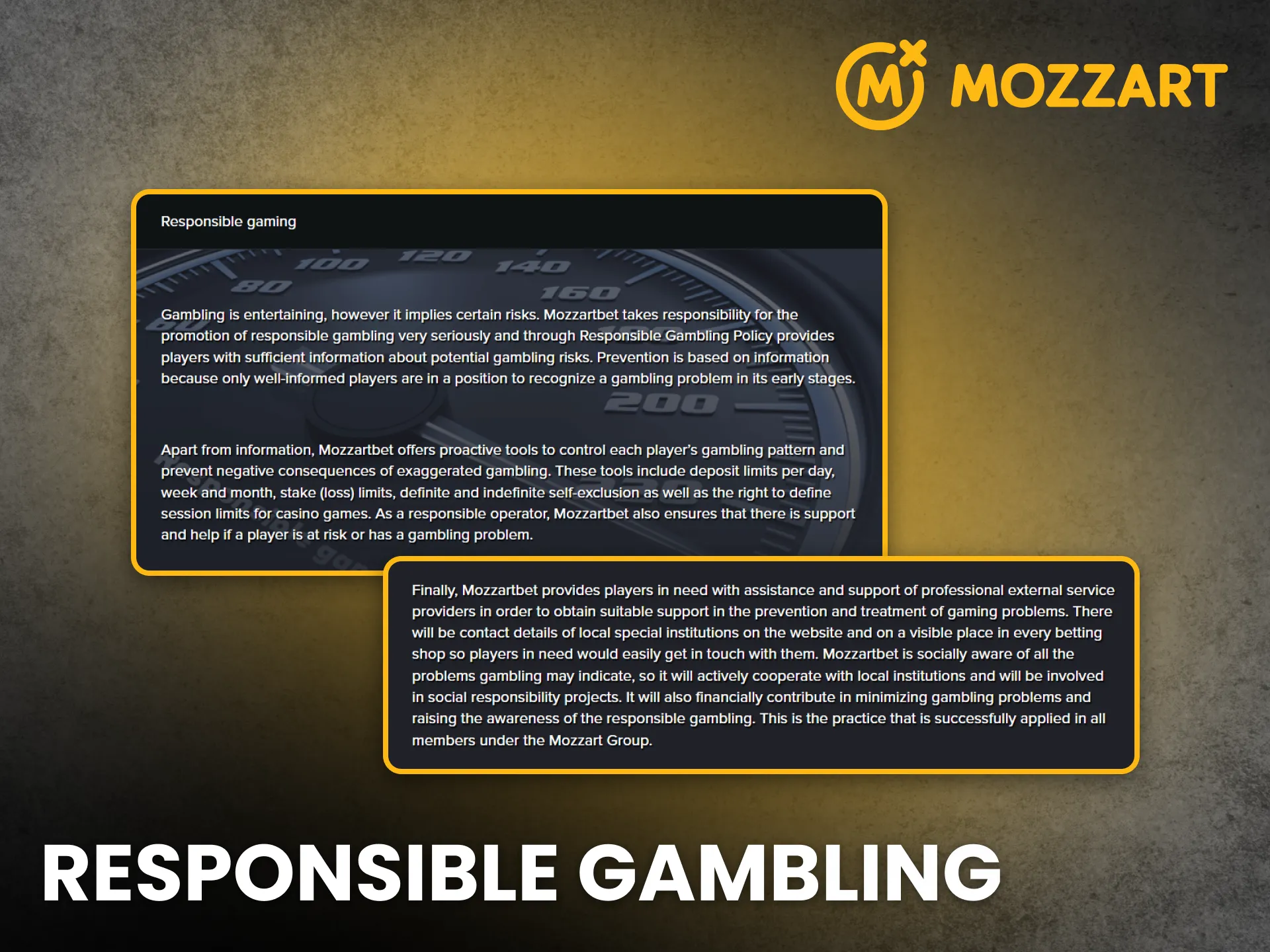 MozzartBet supports responsible gambling with fair rules.