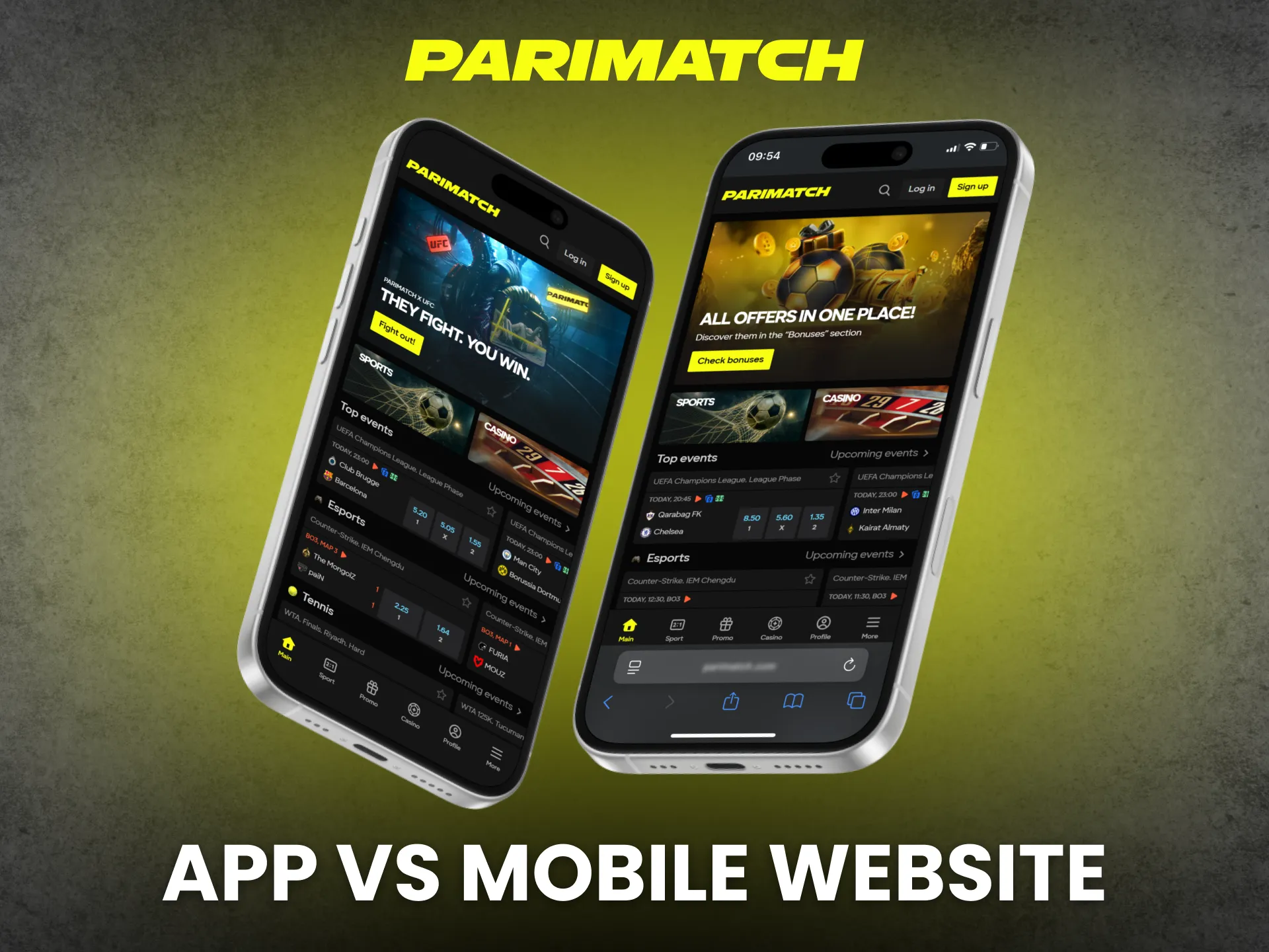 Compare the Parimatch app and mobile version for smooth gameplay.