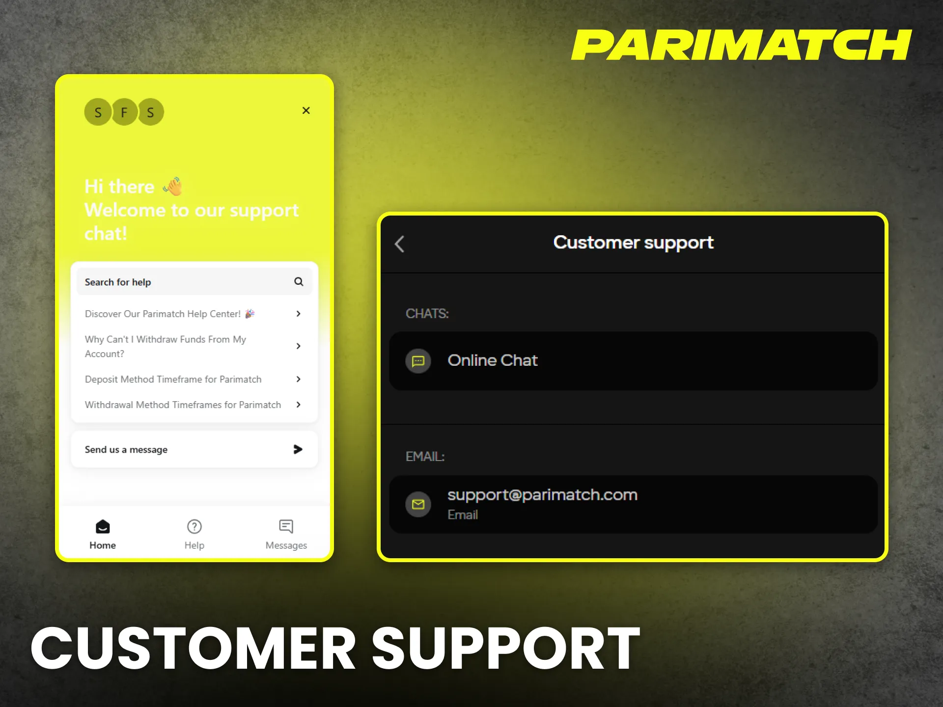 Contact Parimatch Nigeria support anytime for instant assistance.