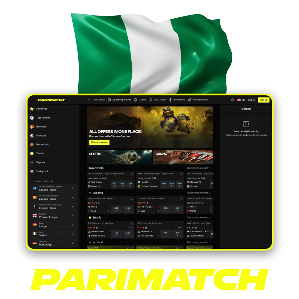 Discover how Parimatch Nigeria operates with smooth navigation and clear options.