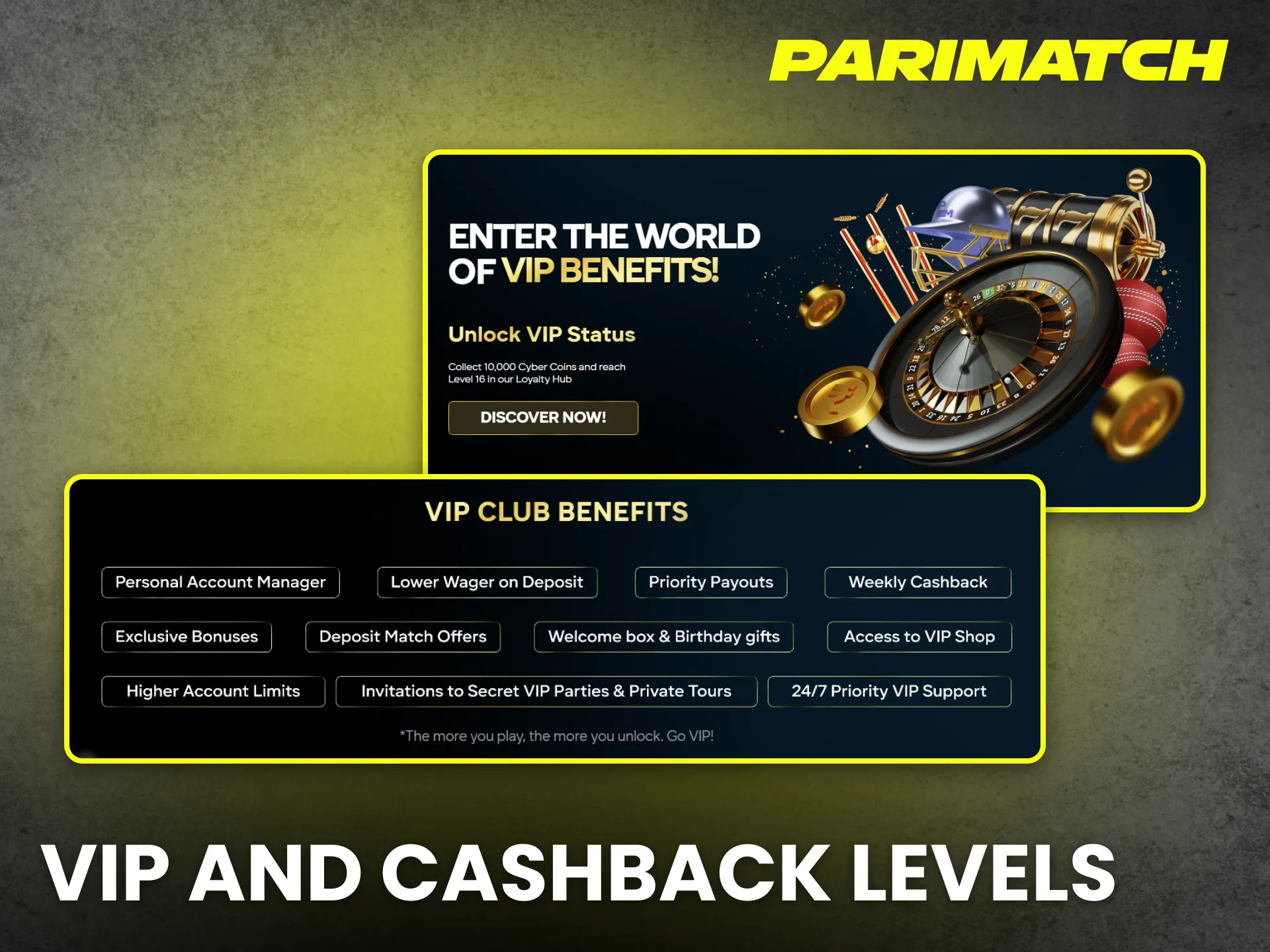 Loyal bettors at Parimatch Nigeria gain benefits from the VIP cashback system.
