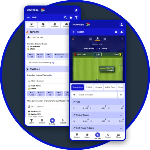 South Africa players enjoy Paripesa app live bets with real time updates.