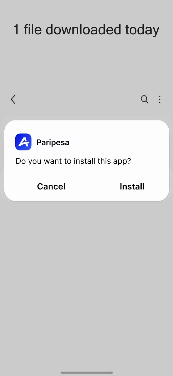 Install the App and launch Paripesa to begin betting in South Africa.