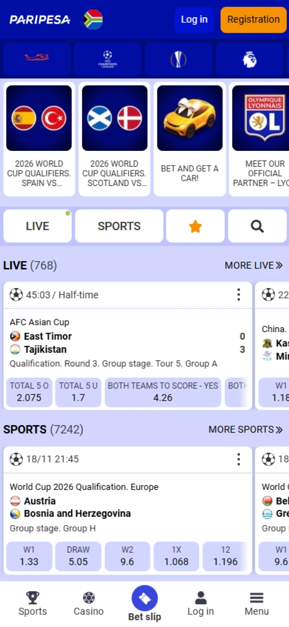 Visit the Paripesa website to download the app.