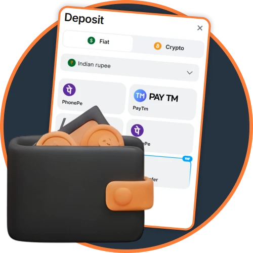 Pick a payment method in the betting apps.