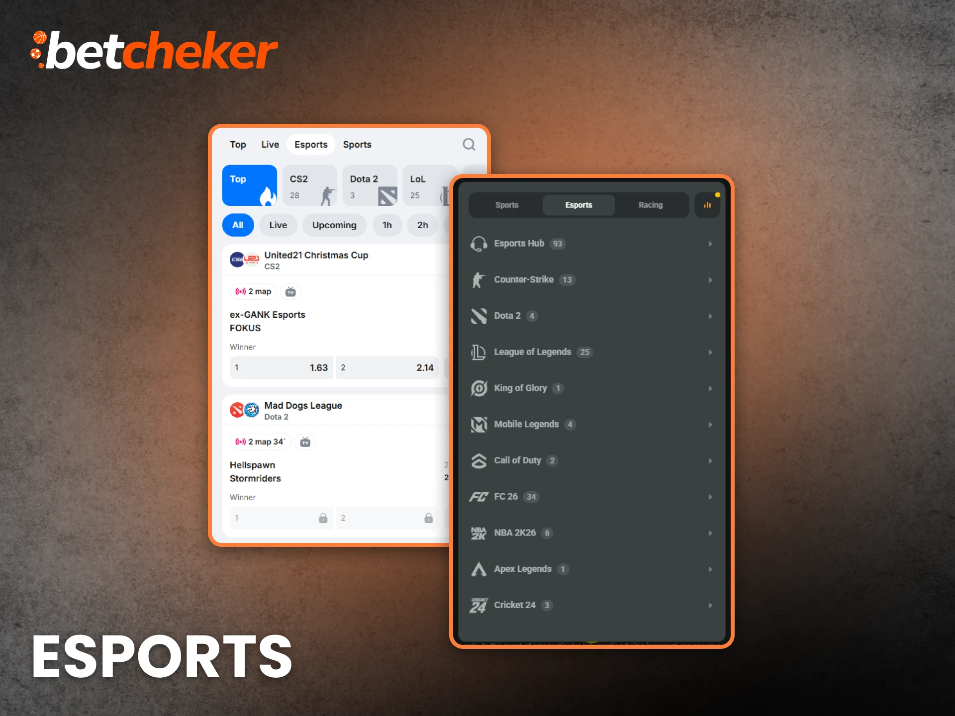 Follow eSports and win your bets on the betting apps.