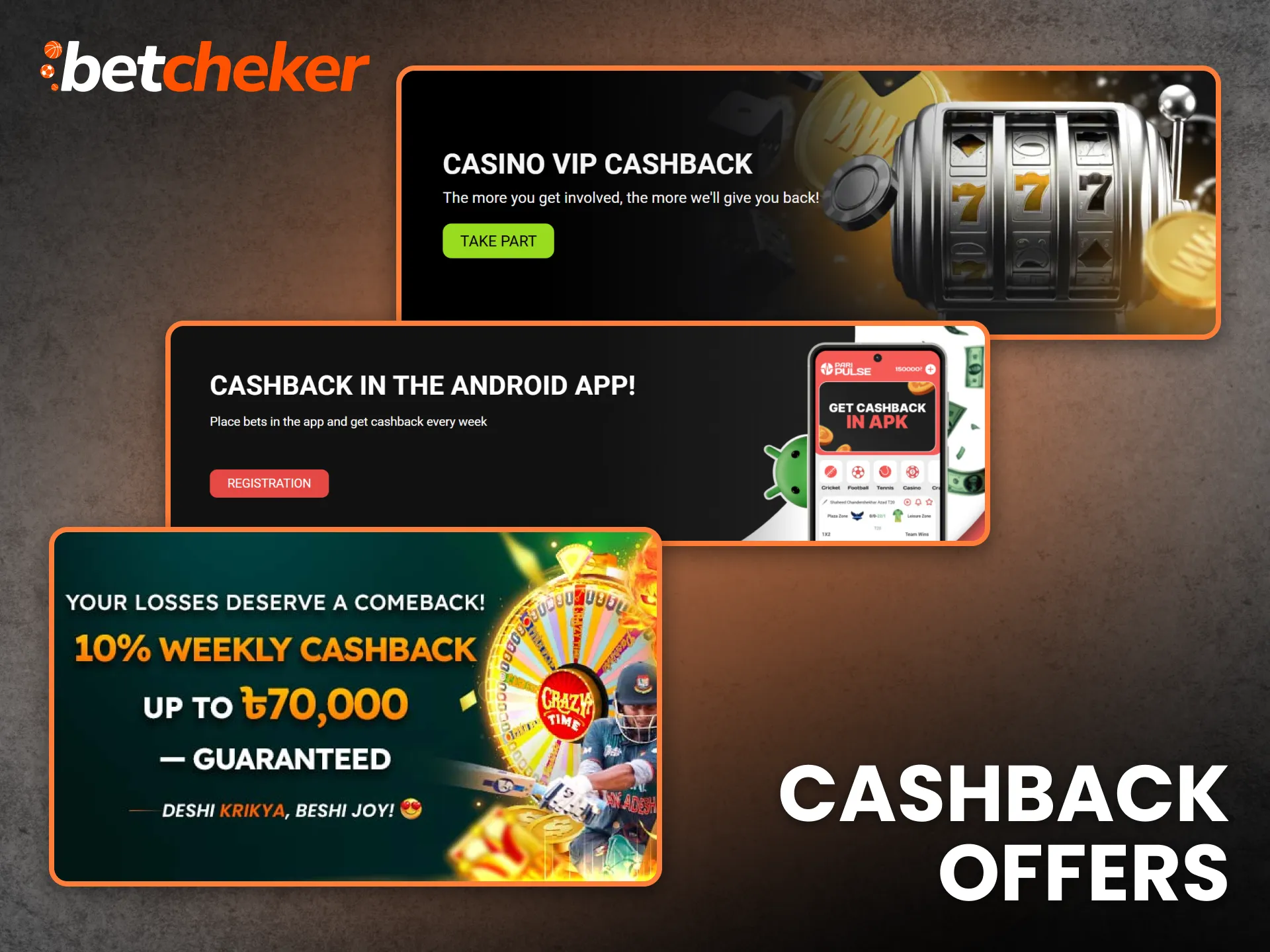 Cashback offers add extra value when using selected betting sites.