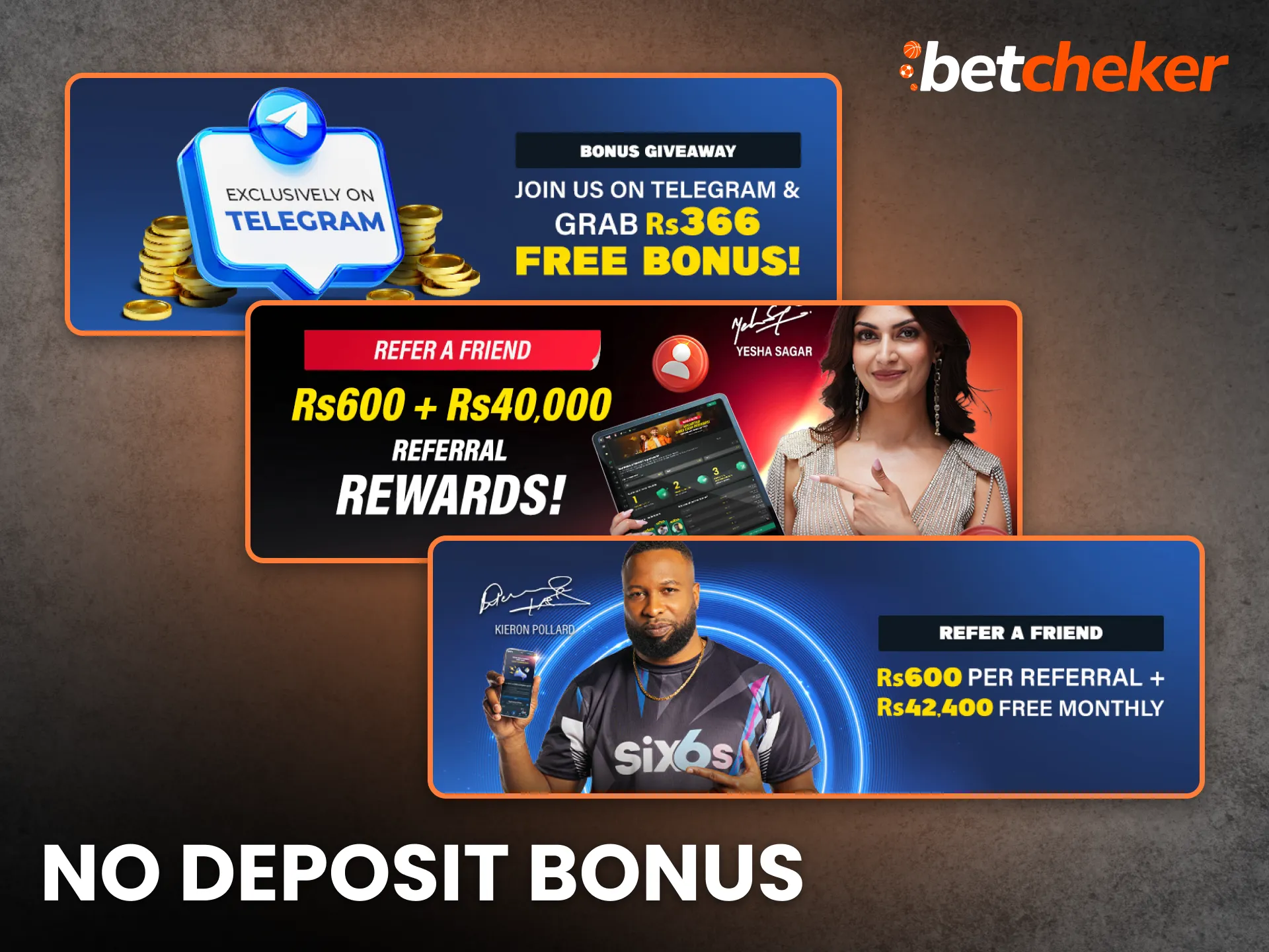 No deposit bonuses allow testing betting sites without initial payments.