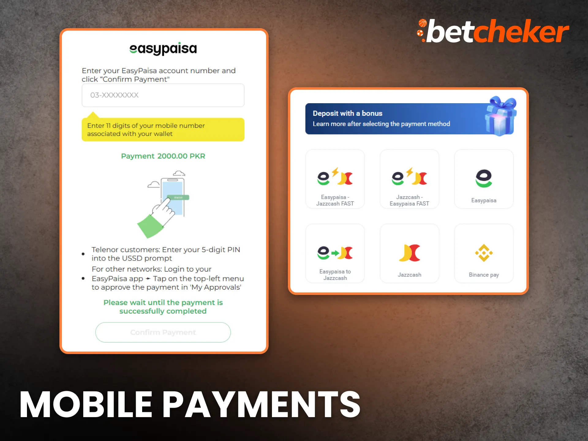 Mobile payments simplify deposits on betting sites in Pakistan.