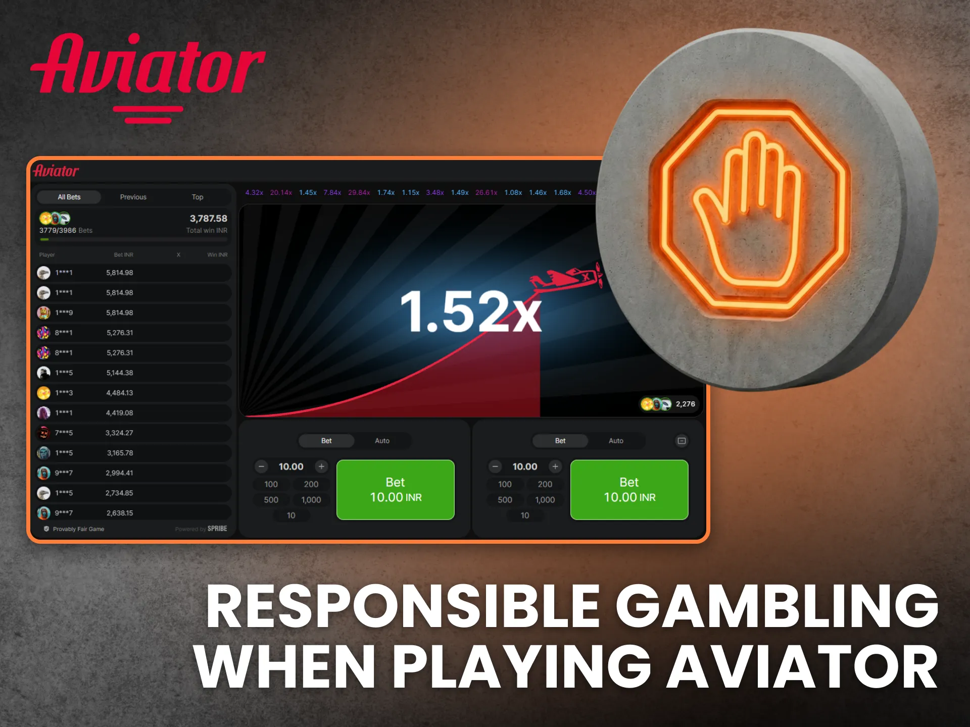 Learn responsible gambling principles while enjoying the Aviator game.