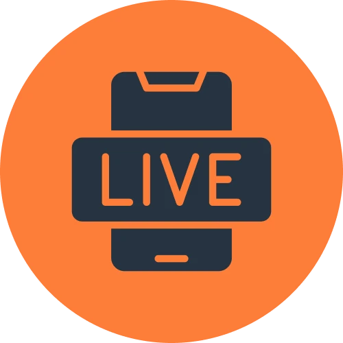 Stream live games and sports events within the betting app.