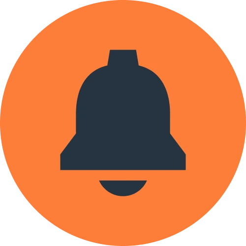 Receive instant notifications on your app.