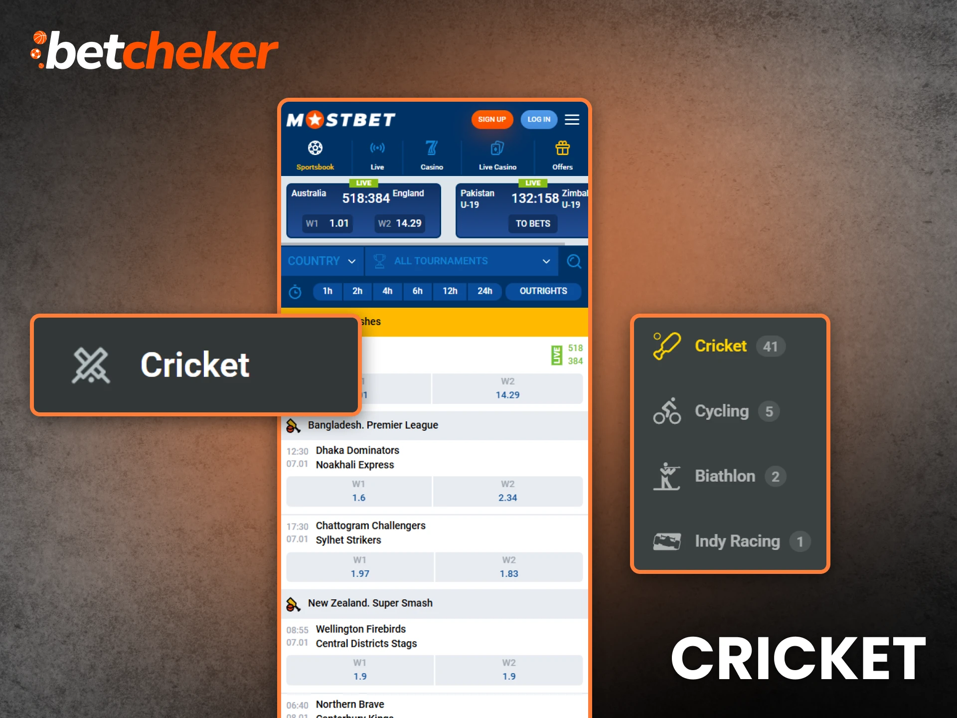 Win on cricket matches using casino apps in Pakistan.