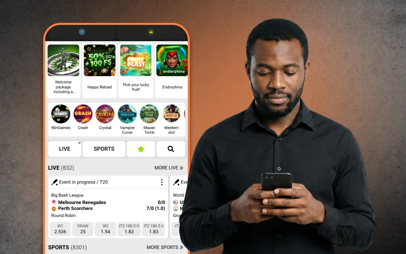 Pick betting sites optimized for mobile first users.