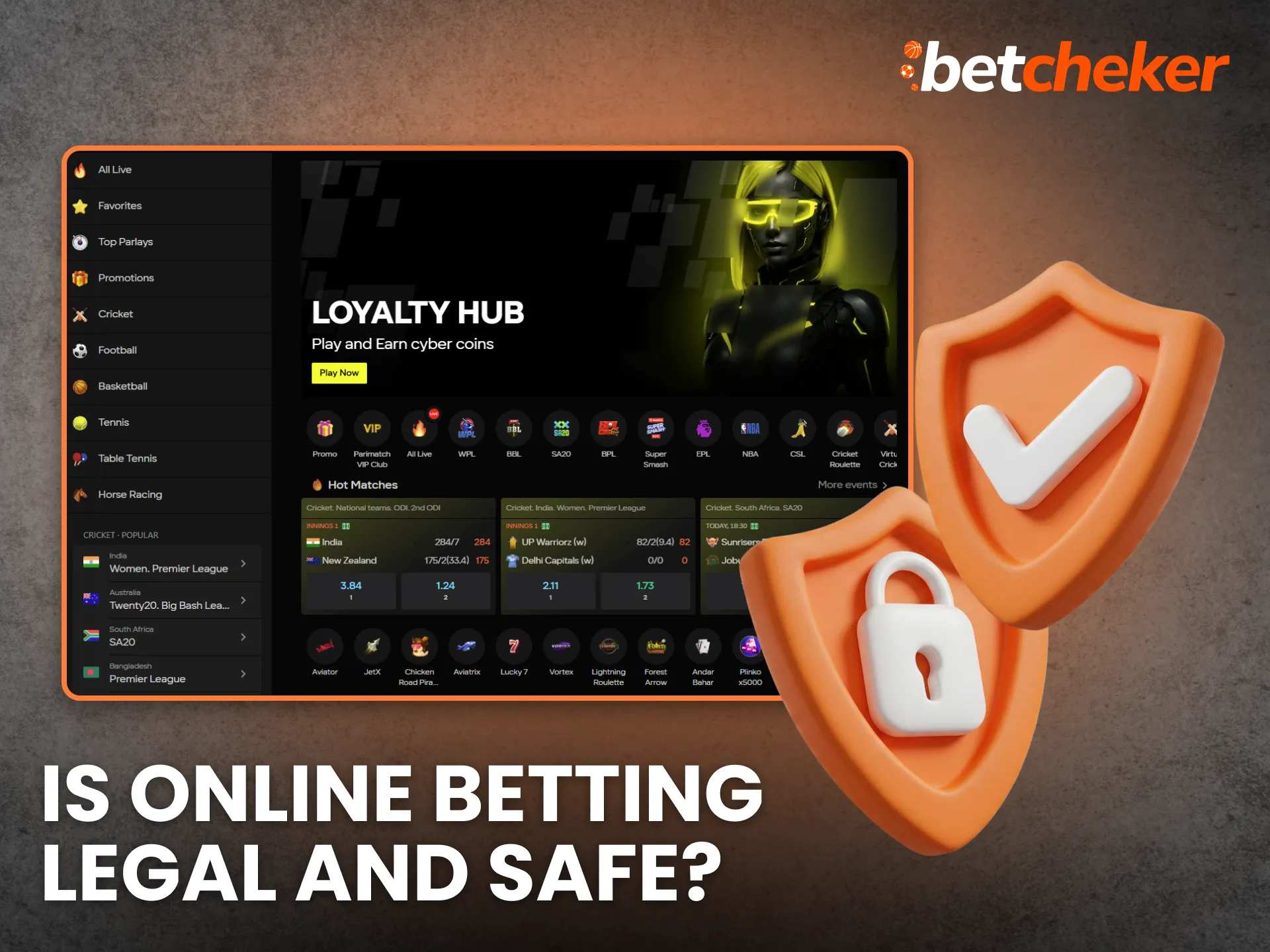 Learn whether online betting is legal and safe.