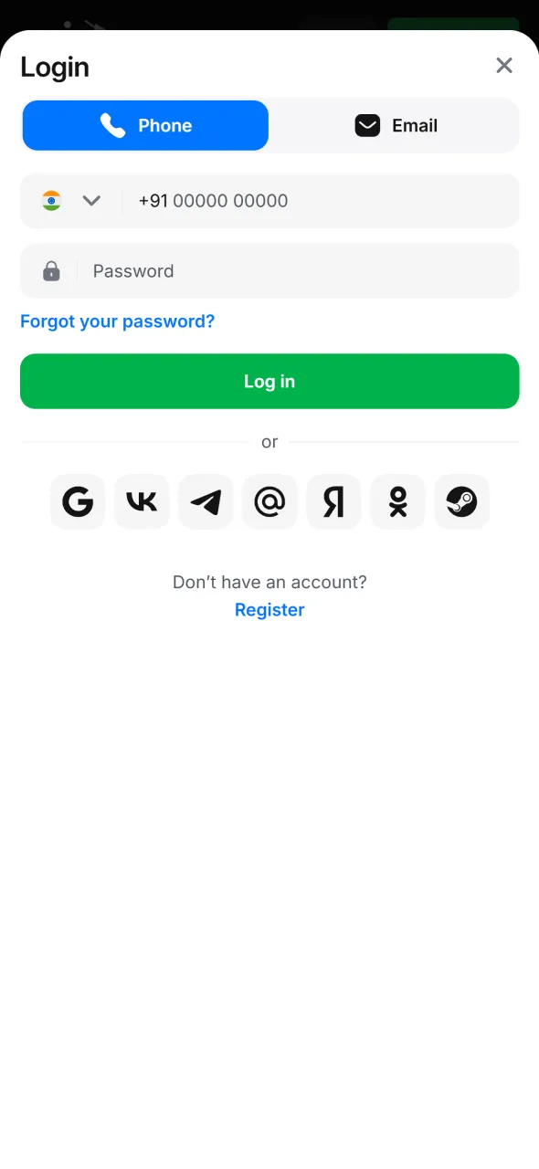 Log in to 1win app and access your betting account instantly.