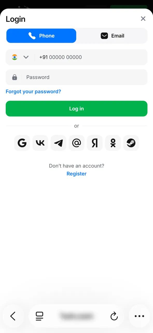 Log in on 1win site and proceed with iOS app installation steps.