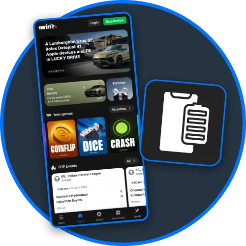Manage data and battery use efficiently on 1win app.