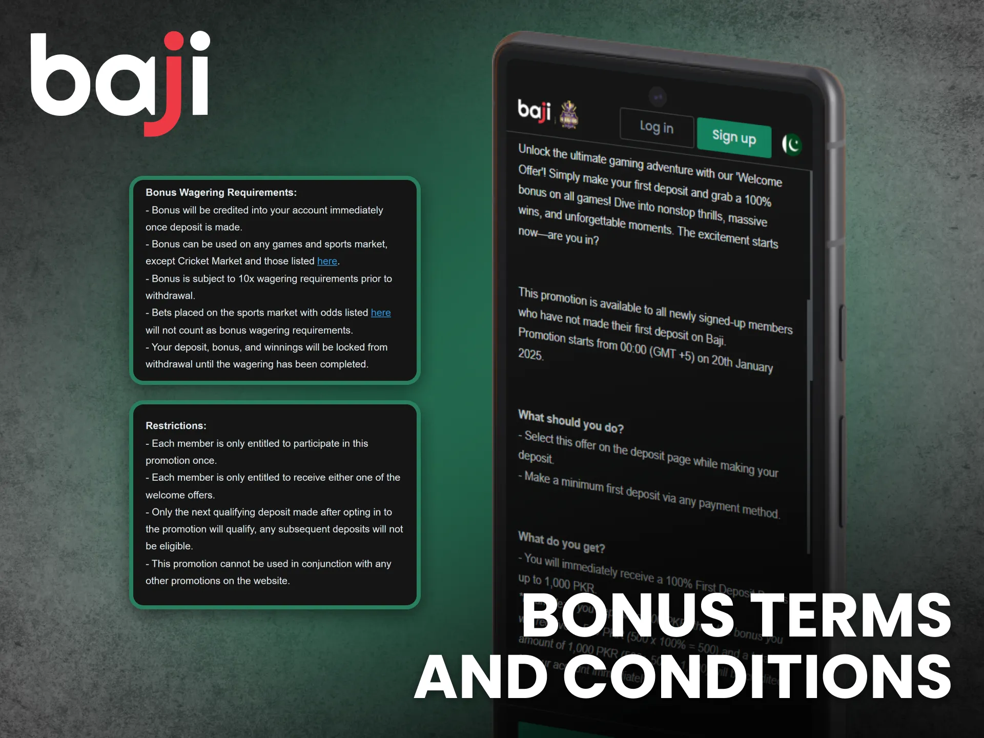 Review Baji Live app bonus terms and conditions before activation.