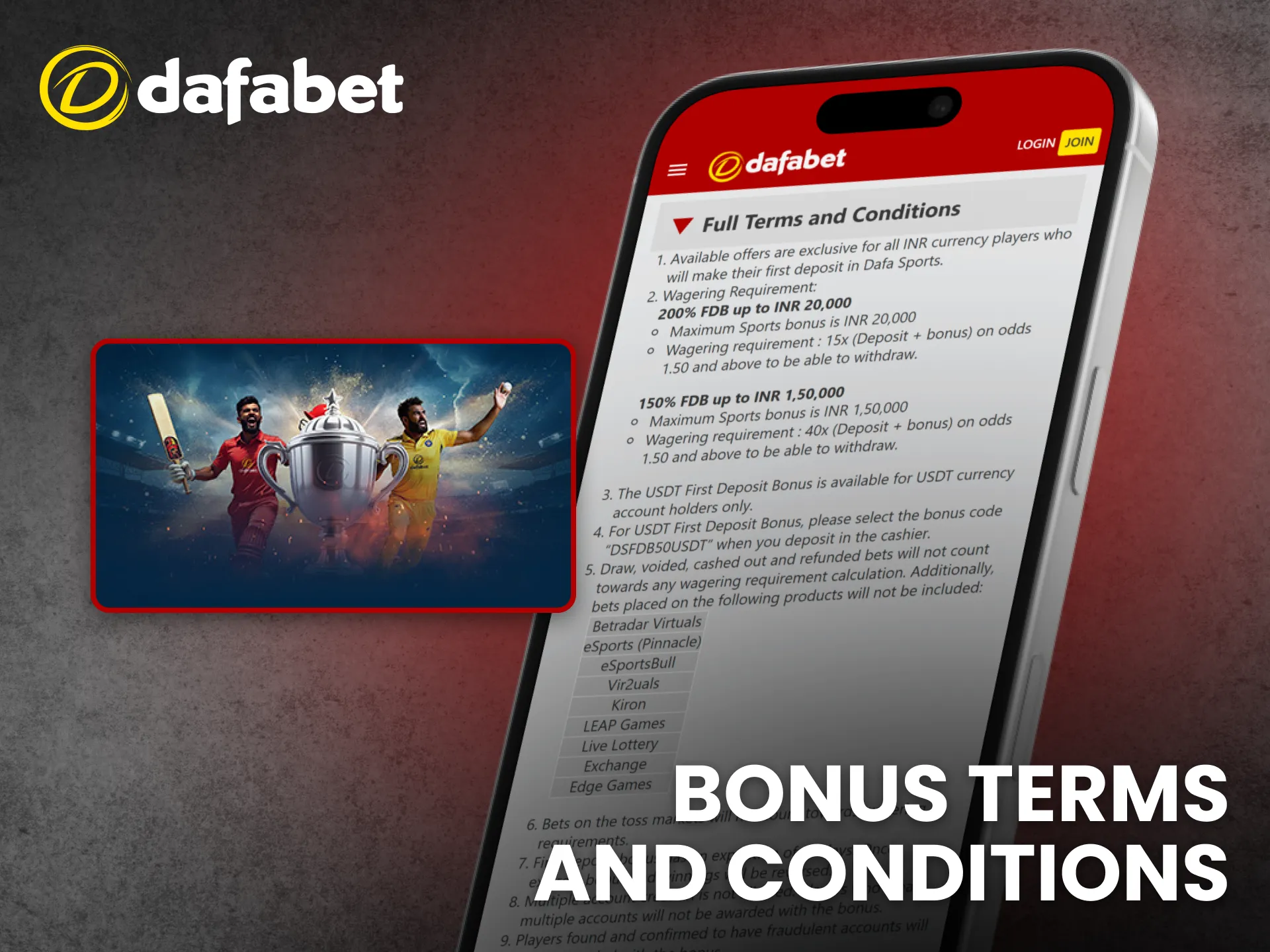 Review Dafabet app bonus terms and conditions to understand wagering rules.