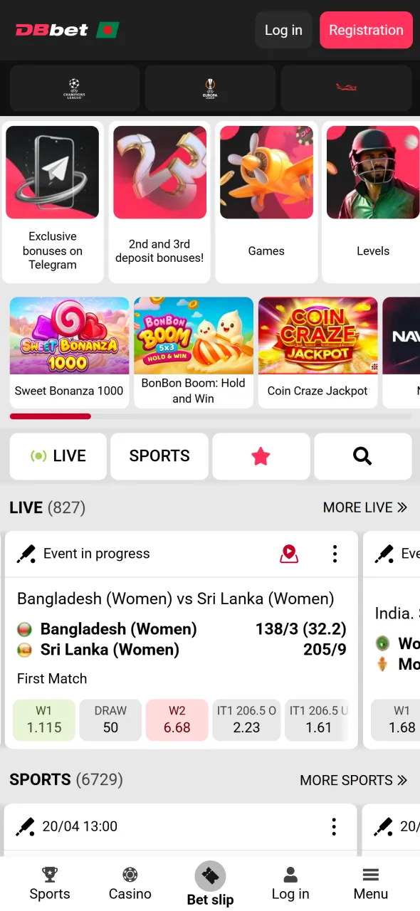Access Dbbet app site and start downloading Android version quickly.