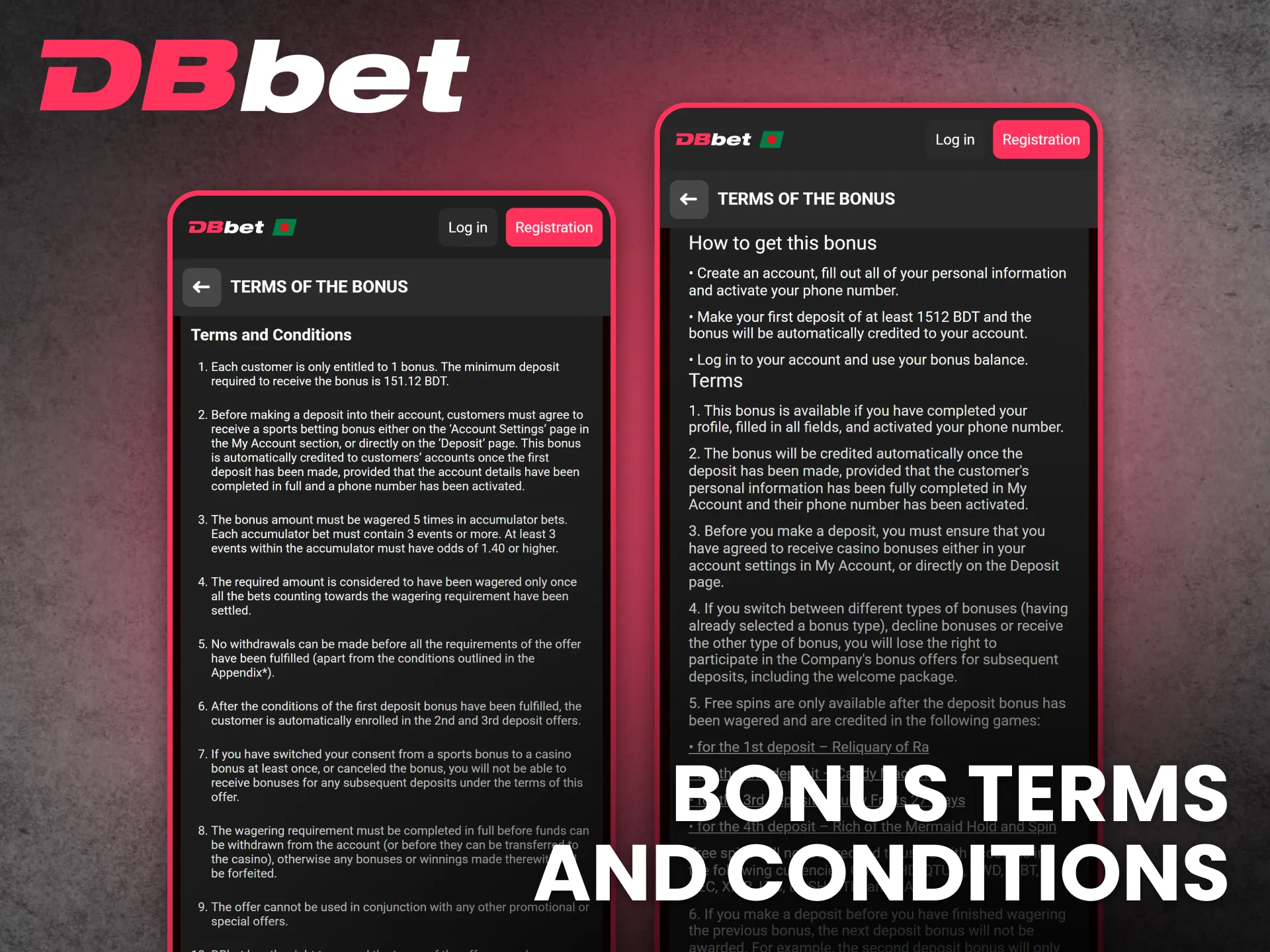 Examine Dbbet app bonus rules carefully before using promotions.