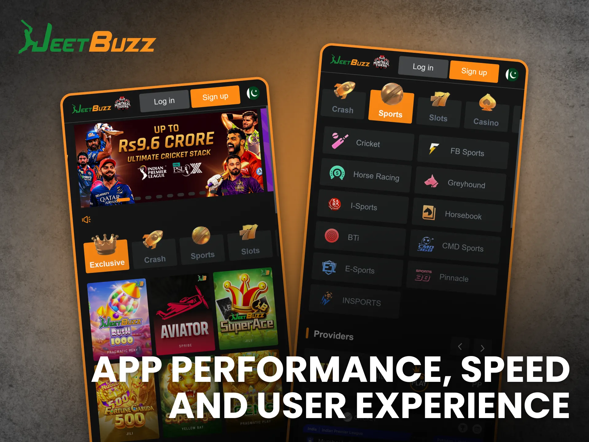 Experience Jeetbuzz app performance with fast speed and smooth navigation.