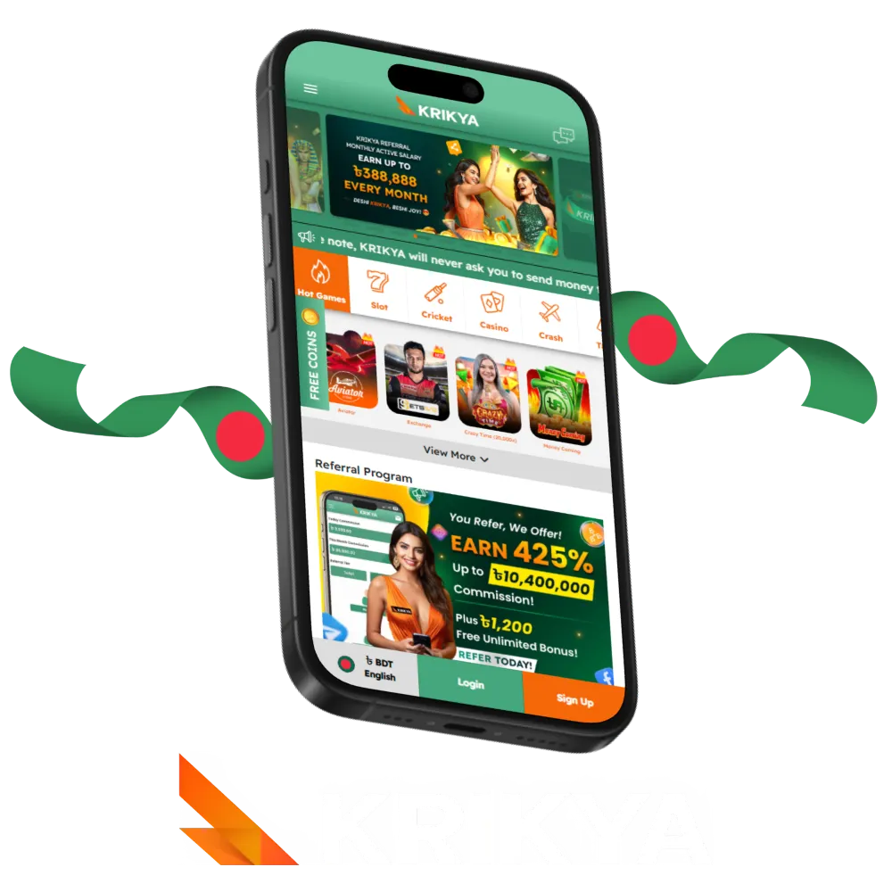 Discover Krikya app review in Bangladesh and explore mobile betting features.