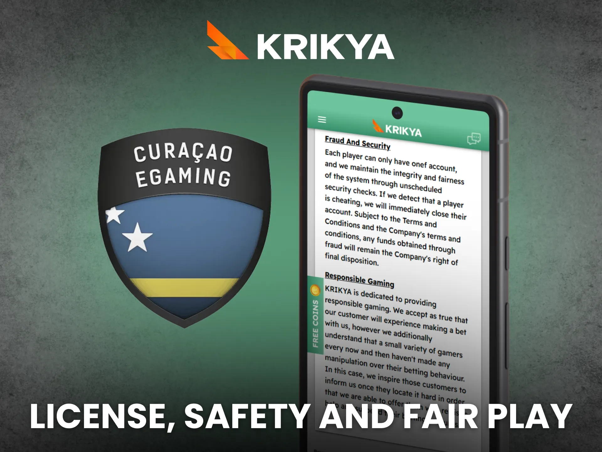 Use Krikya app with licensed platform for secure fair gameplay.