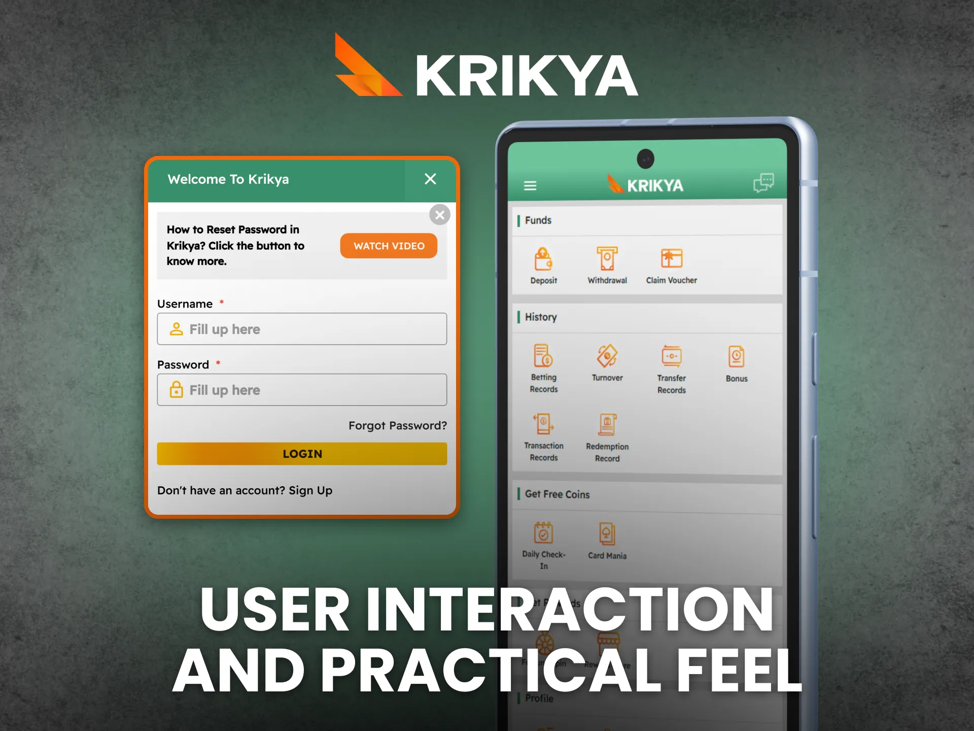 Enjoy Krikya app interface with intuitive controls and easy navigation.