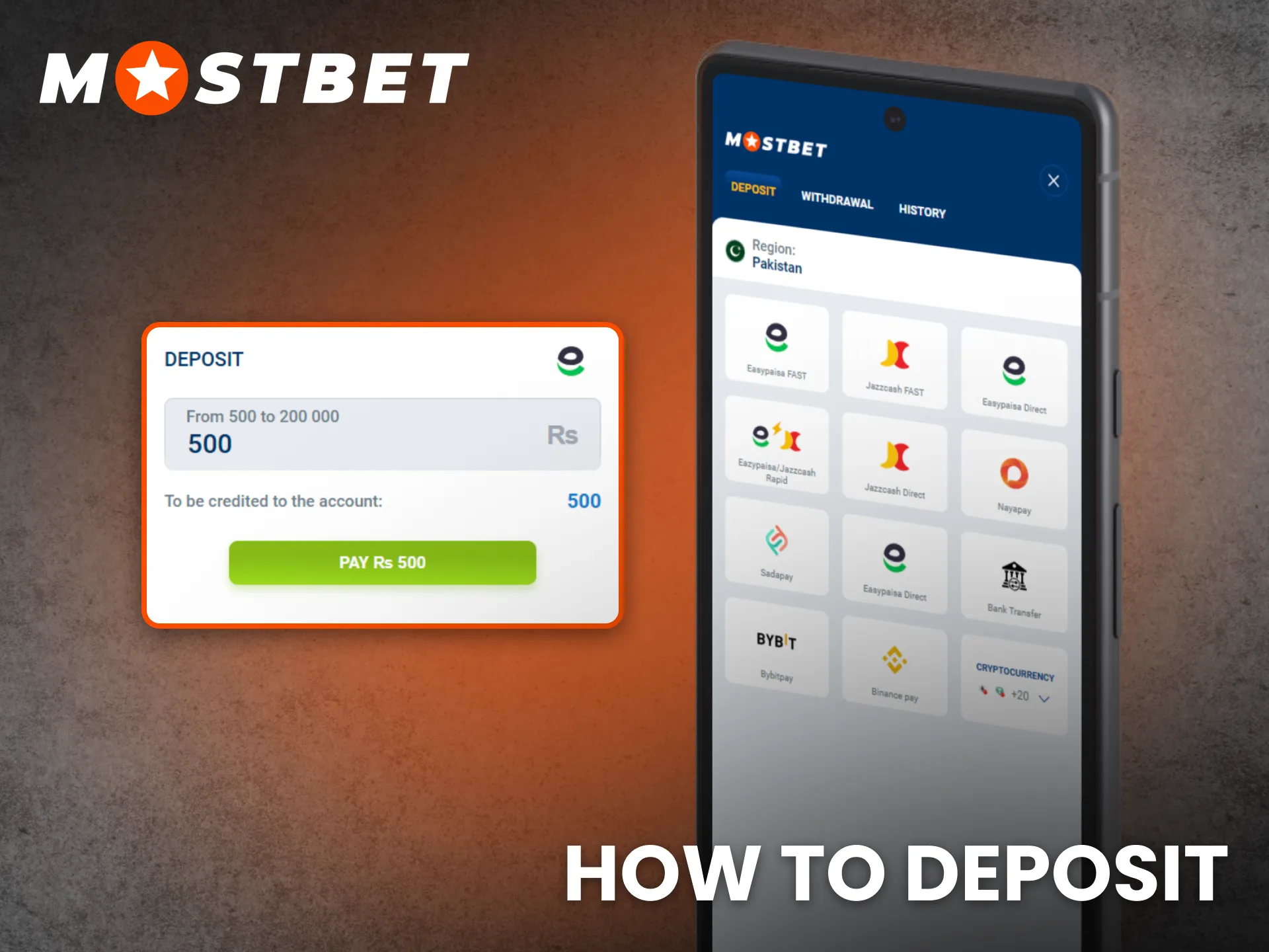Add funds on Mostbet app and start placing bets instantly.