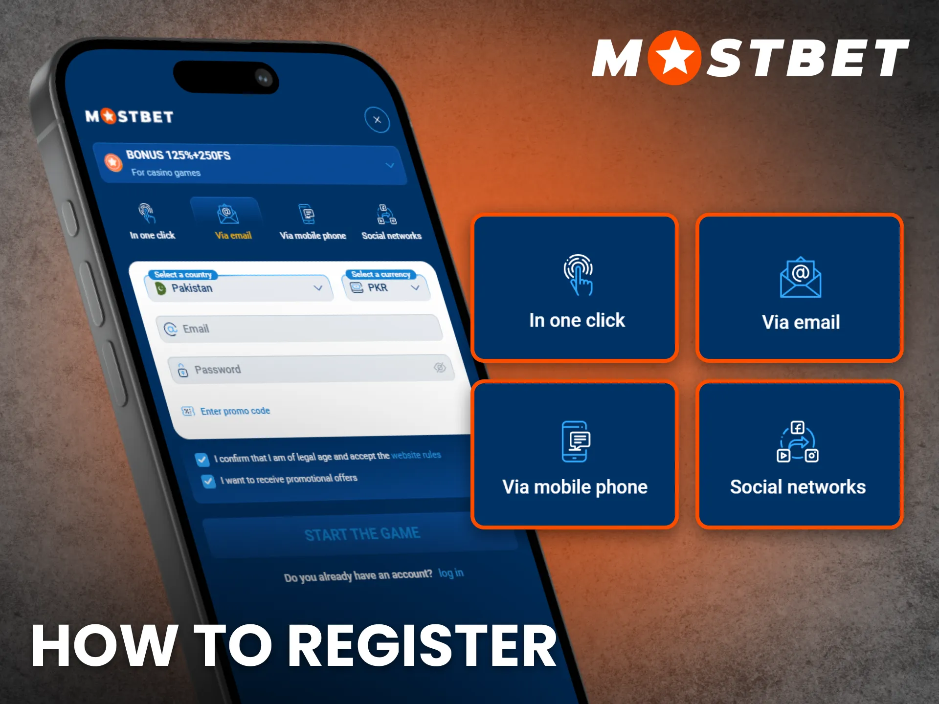 Create account on Mostbet app in Pakistan and begin betting easily.
