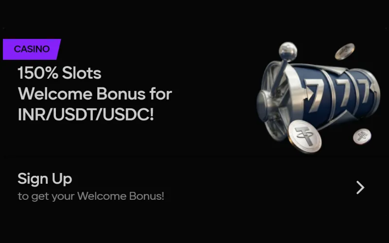 Claim slots bonus on Parimatch app for casino gameplay.