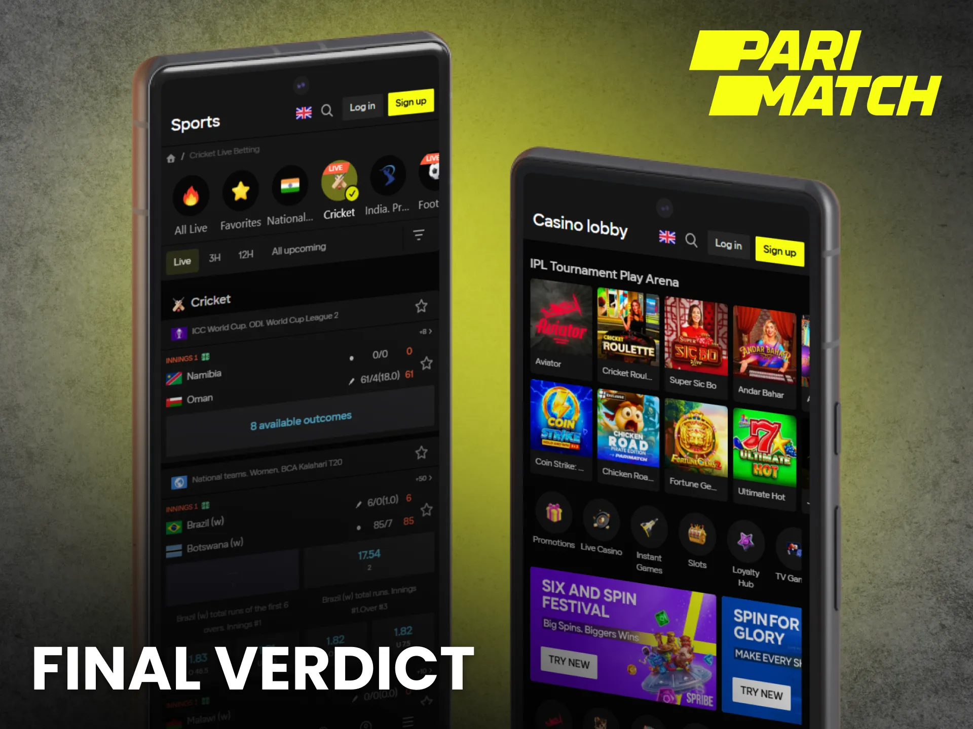 Final verdict shows Parimatch India app is worth using.
