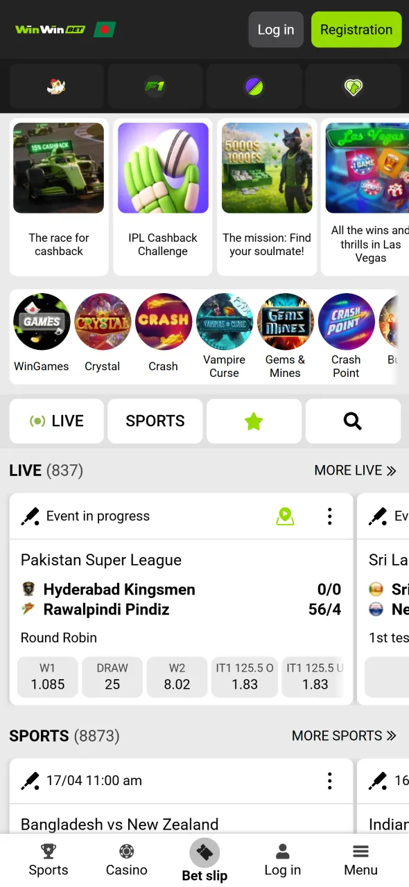 Visit WinWin app website and begin your Android download process.