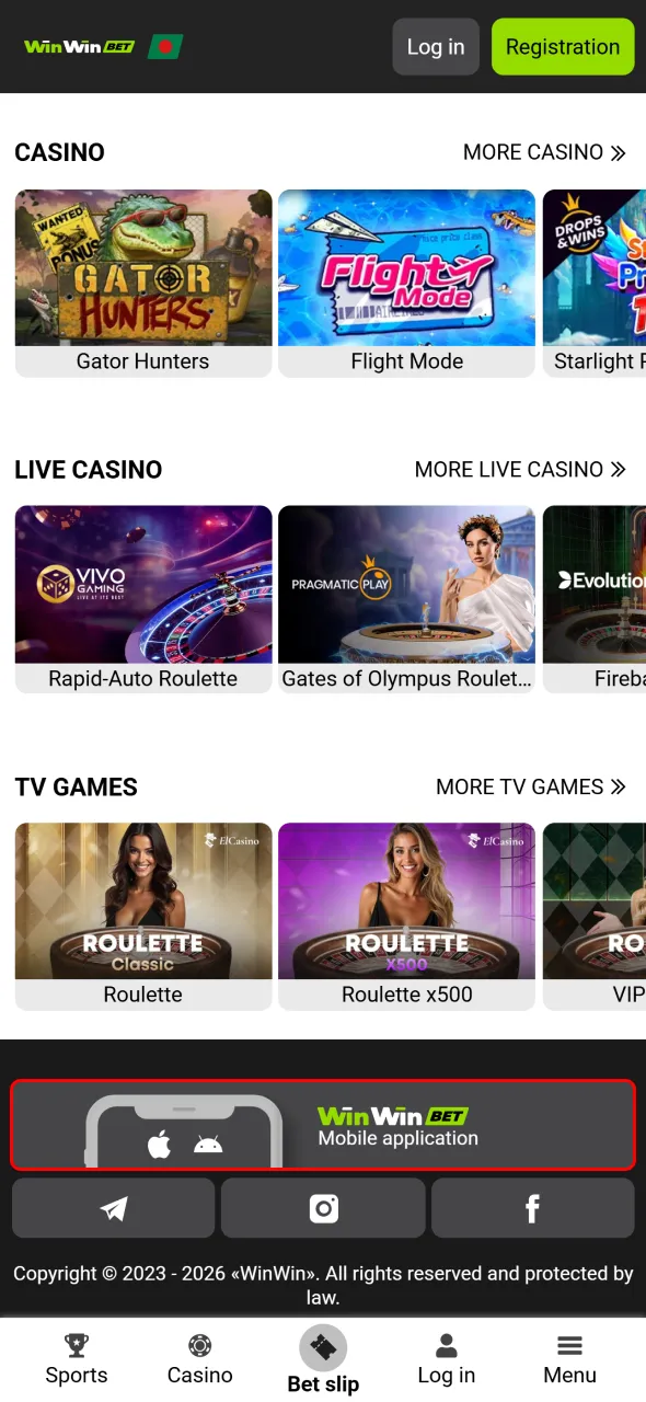 Find WinWin app download button and proceed with installation easily.